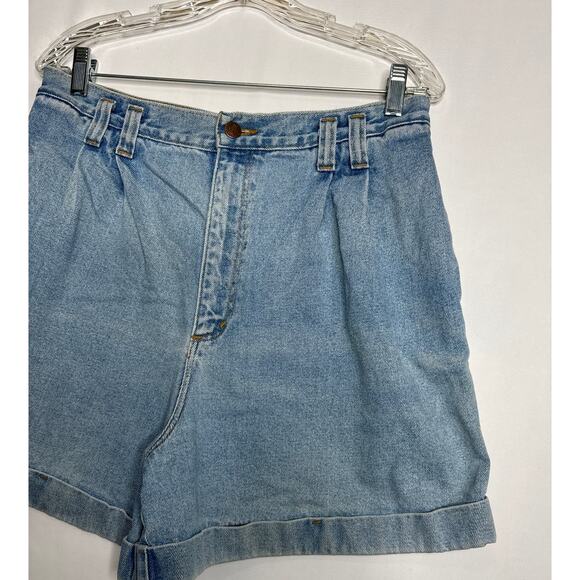 Vintage Giorgio Saint Angelo Blue Jean Shorts high waisted size 14 - Picture 3 of 12